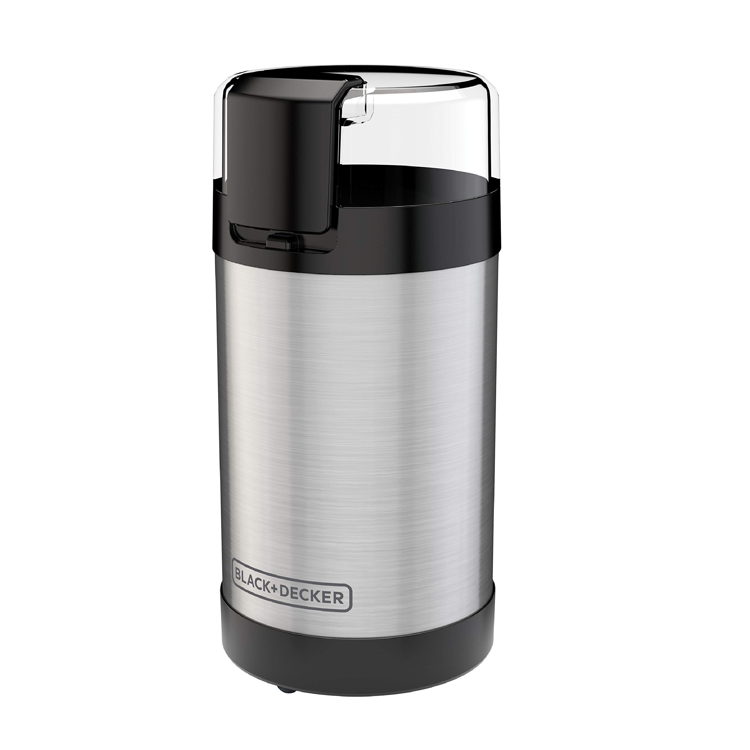 BLACK+DECKER One Touch Coffee Grinder, 150 Watts, Stainless Steel Blades - For Coffee Lovers - Kitchen & Coffee Prep